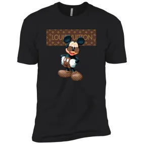 Best Louis Vuitton Mickey Mouse Shirt Men Short Sleeve T-Shirt