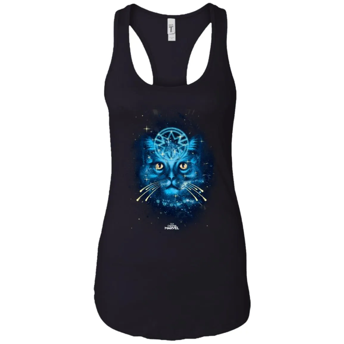 Captain Marvel Goose Blue Galaxy Portrait Women Tank Top