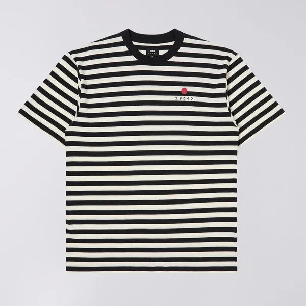 Edwin Basic Stripe T-Shirt - Black