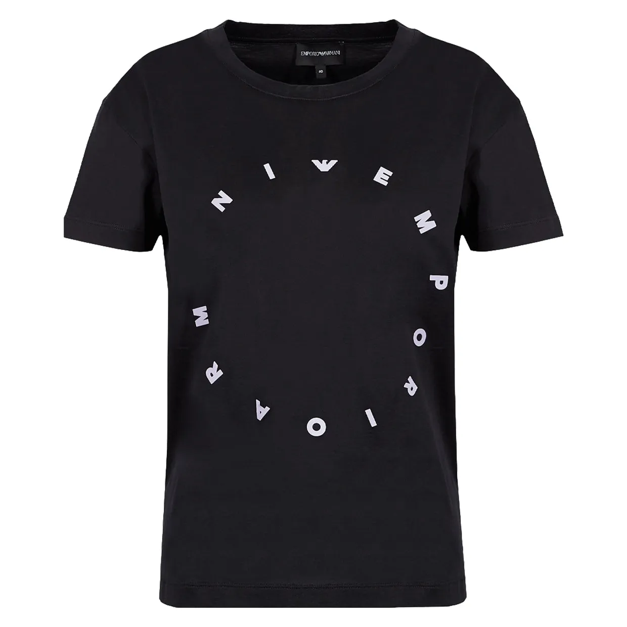 Emporio Armani Women's Black Logo T-shirt