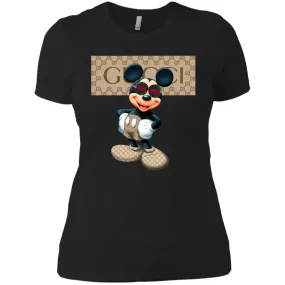 Gucci Mickey Gift Birthday T-shirt Women Cotton T-Shirt