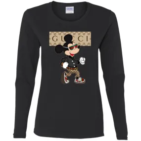 Gucci Shirt Mickey Mouse T-shirt Women Long Sleeve Shirt