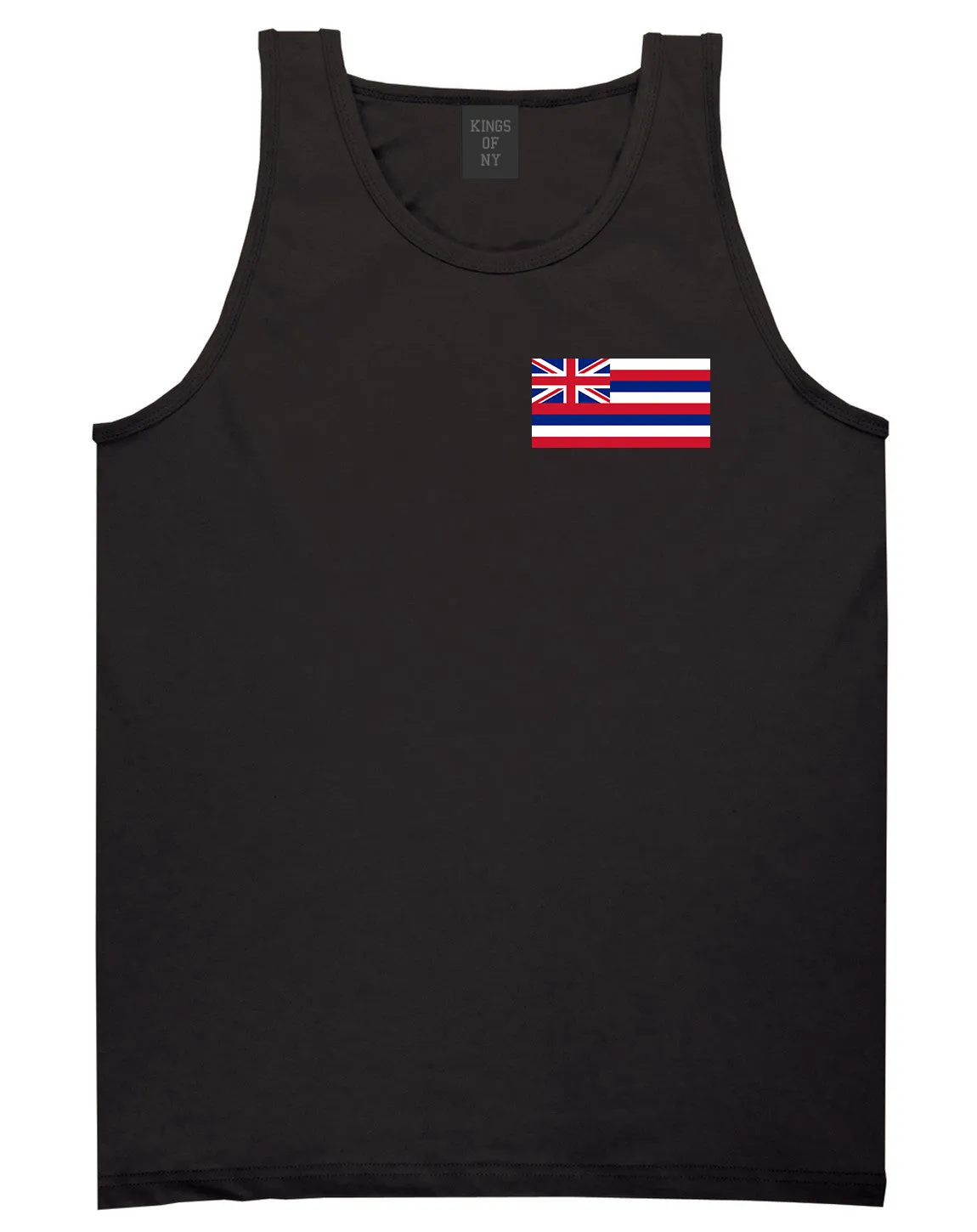 Hawaii State Flag HI Chest Mens Tank Top T-Shirt