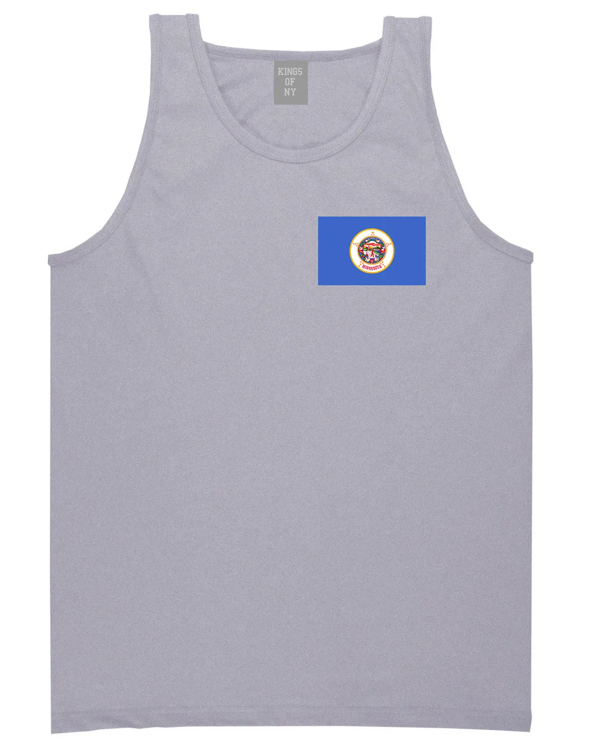 Minnesota State Flag MN Chest Mens Tank Top T-Shirt