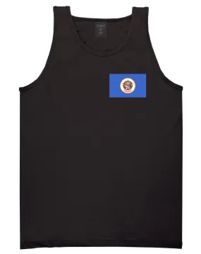 Minnesota State Flag MN Chest Mens Tank Top T-Shirt