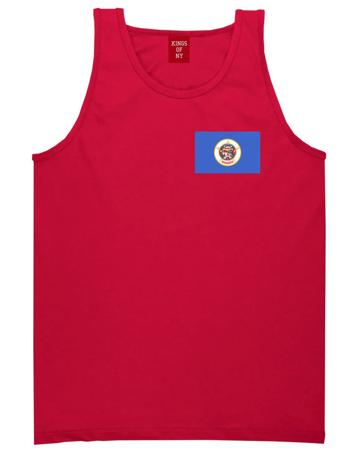 Minnesota State Flag MN Chest Mens Tank Top T-Shirt