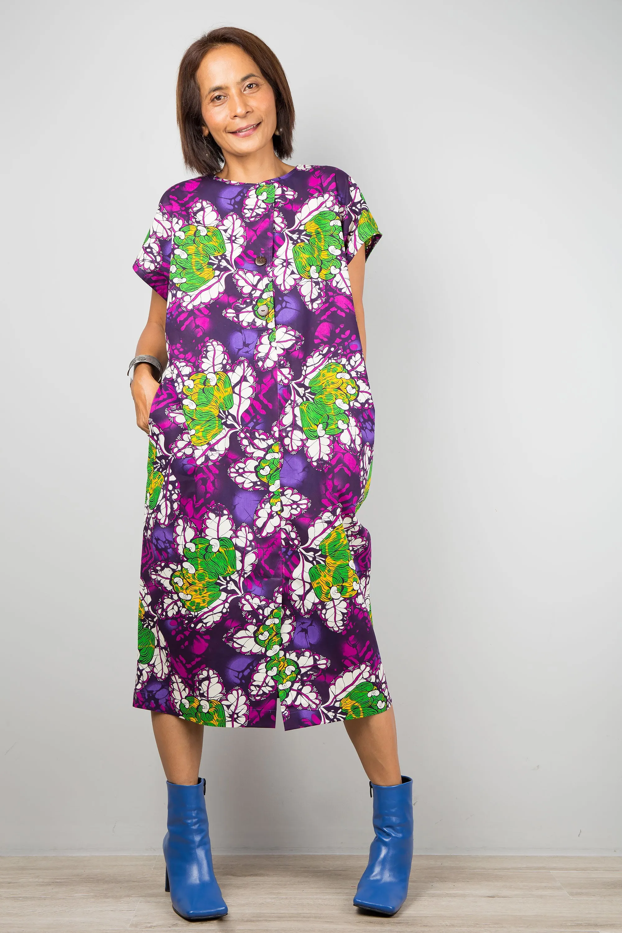 Purple ankara dress