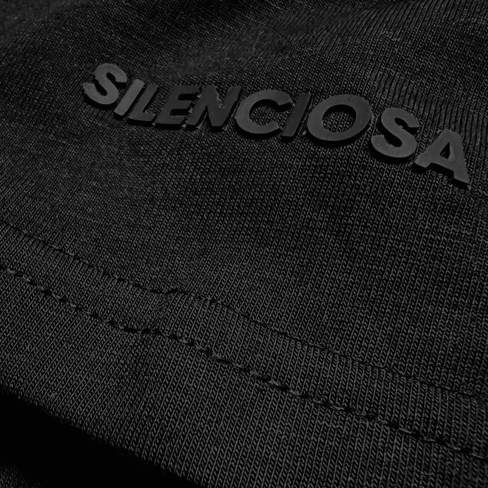 SILENCIOSA Embossed TShirt - Black