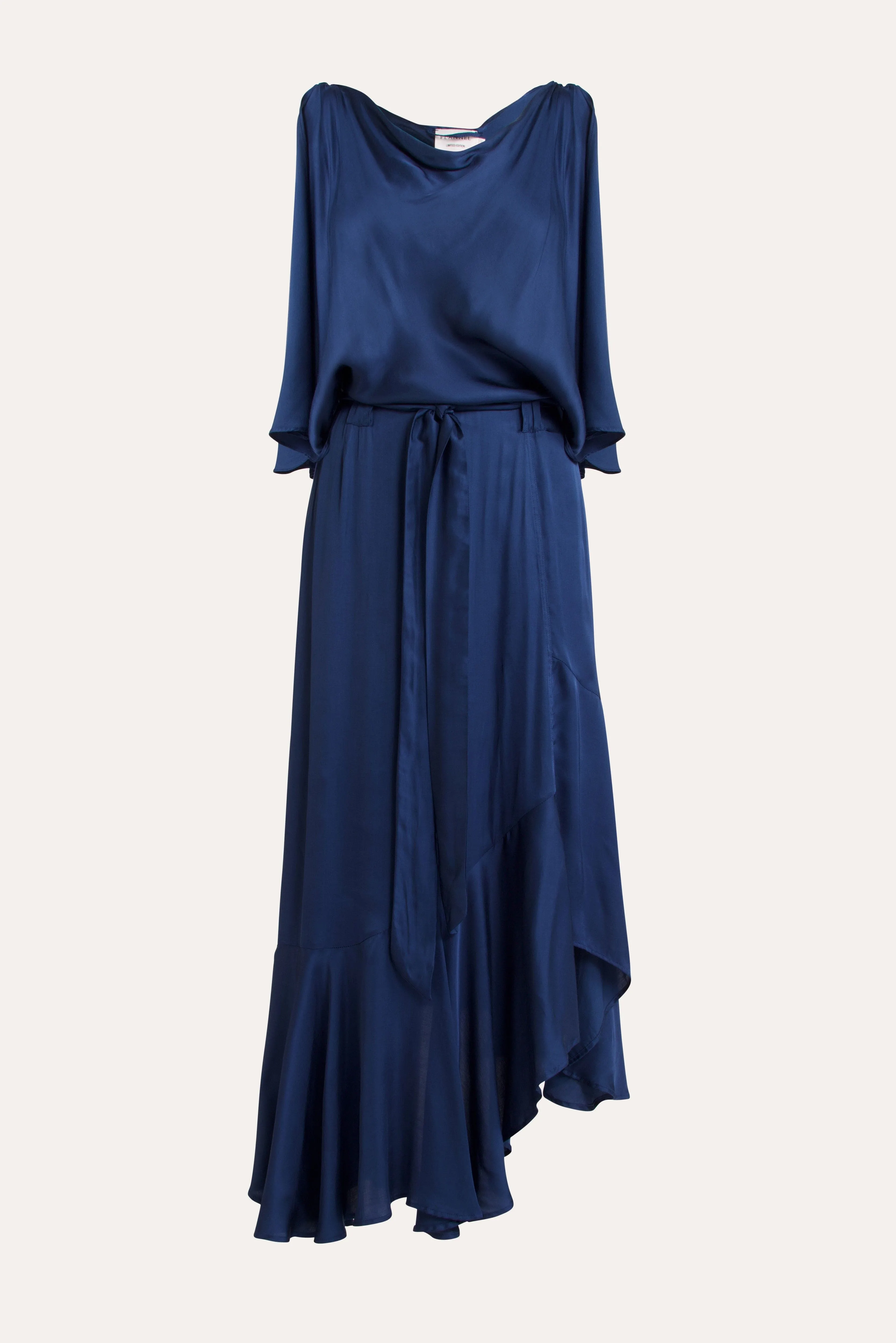 Yumi Silk-Viscose Asymmetrical Dress